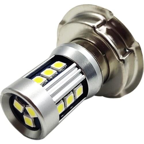 1piece Plug&play 3W P26S LED Motorcycle Headlight 6-30V DC Scooter Motorbike Headlamp Light Bulb Accessories White 6V/12/24V