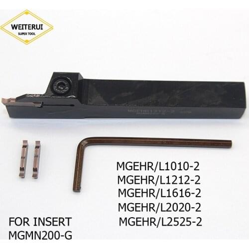 1PC MGEHL2020-2 MGEHR1616-2 Carbide Grooving Turning Tool Holder CNC Cutting Tool MGMN200-G Carbide Insert