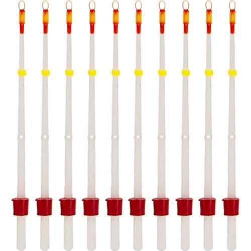 10Pcs Mini Winter Ice Fishing Rod Winter Fishing Pole Rod Tip Outdoor Sports