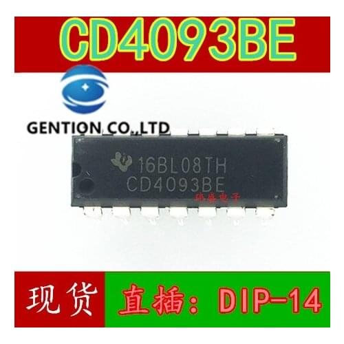 20PCS CD4093BE HEF4093 HCF4093 DIP-14 CD4093 chips in stock 100% new and original