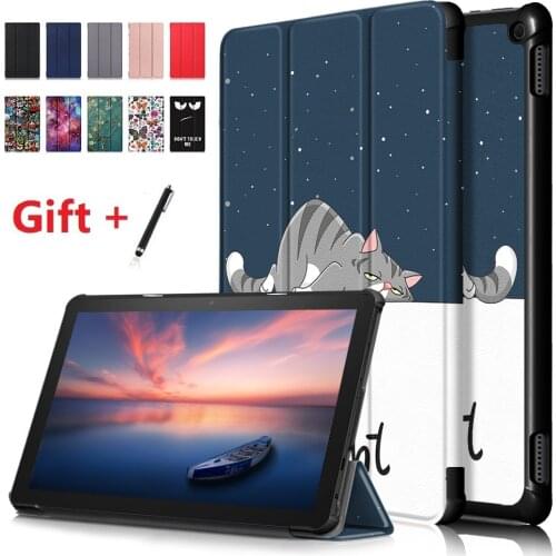 2021 New Cover for Amazon Kindle Fire HD 10 2021 PU Leather Tablet Case for Kindle Fire HD 10 9th Gen 2019 Protective Shell Capa