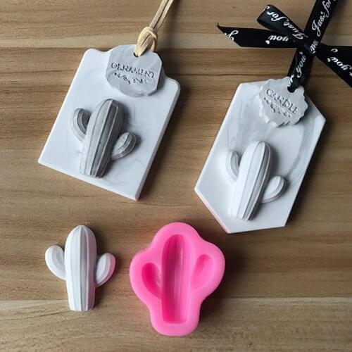 3D Cactus silicone molds Plaster car pendant molds Mini Cake fondant mold cake decoration Aromatherapy gypsum mold