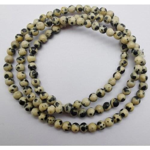 4MM Dot Stone Beads Bracelet Bangle Necklace Stretch 22 Inch Jewelry G754