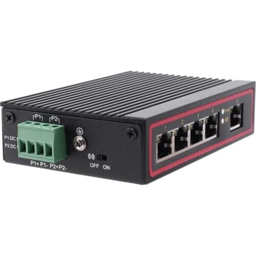 5-Port RJ45 10/100M Ethernet Desktop Switch Hubs Network Laptop DIN Rail Type