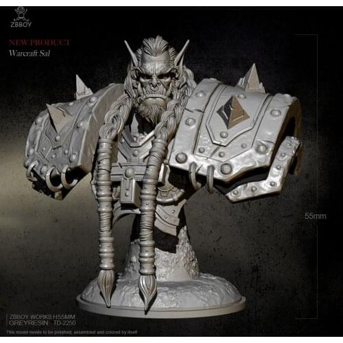 55MM Resin Bust Model Kits Self-assembled TD-2250