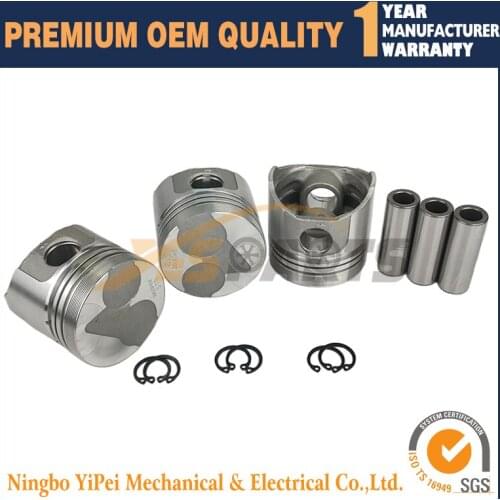72mm New 3PCS Piston STD 16304-2110 for KUBOTA D905 D905E B905B B905H Engine