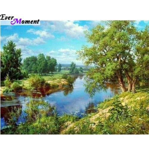 Needlework diamond painting diamond embroidery landscape square full embroidery pictures of rhinestones home decoration ASF293
