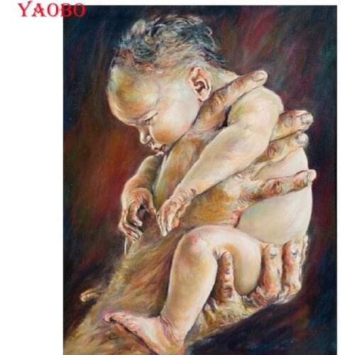 5D DIY Photot Custom Diamond Painting cute baby 3D Full Square round Drill Embroidery beads Cross Stitch mosaic handmade gifts