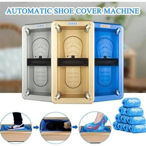 Shoe Cover Dispenser Automatic Shoes Cover Machine Hand Free Household Disposable Booties Maker Shoe Film Machine Smart