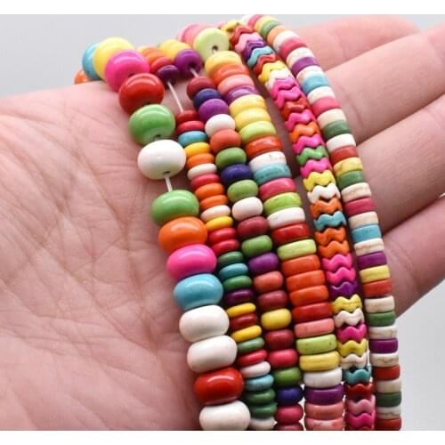 Turquoises Beads Loose Spacer Beads For Jewelry Making Colour Turquoises Stone Beads Accessories 15" Strand Pick Size