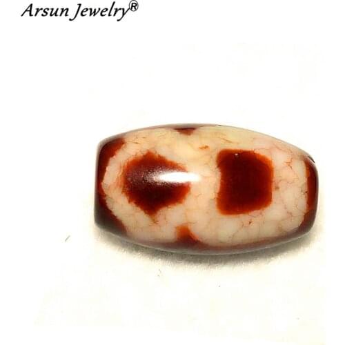 Old Red Agate Beads,Dragon pattern God of Wealth DZI Beads,11*20mm,Red DZI Beads,High-end Amulet Jewelry DIY Free Shipping