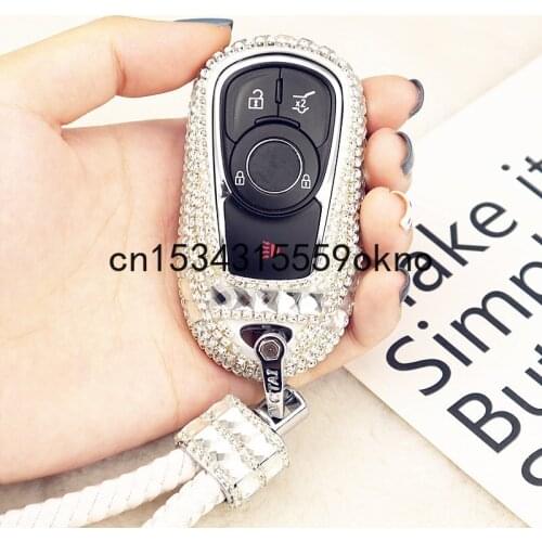 Car Key Case Cover Key Chain For Buick ENVISION Regal Lacrosse VELITE6 Creative Diamond Girl Accessories