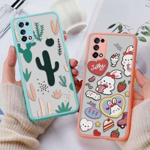 A52 A72 A92S F11 A53 A9 2020 PC Painted Case For OPPO Realme X7 7 Pro 7i C17 C11 C15 C12 6 5 Case Matte Back Cover Reno 4 Pro