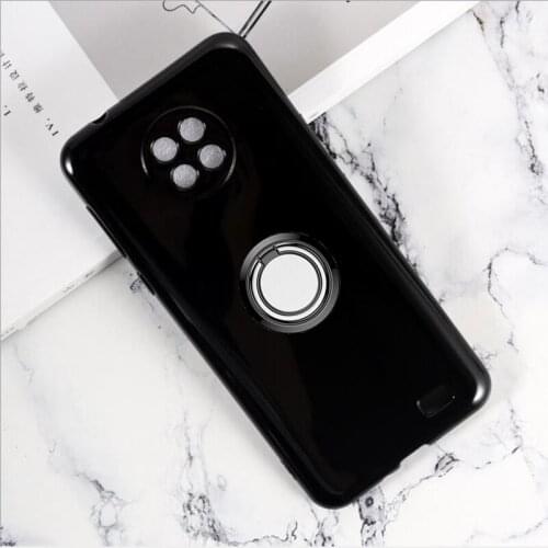 For Oukitel C19 Pro C19pro Back Ring Holder Bracket Phone Case Phone TPU Soft Silicone Cover