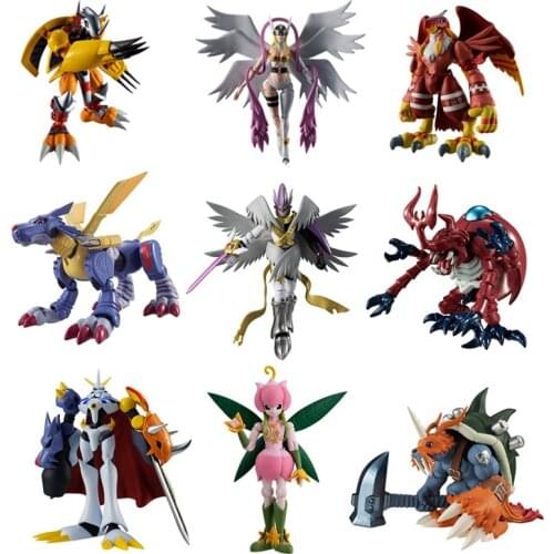 Bandai Digimon Adventure Action Figure Assembly Model Toys SHO DO Series 01 02 03 Wargreymon Angewomon Garudamon Metalgarurumon
