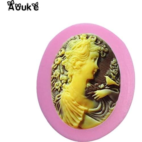 Portrait Shape Fondant Cake Silicone Mold Chocolate Molds Pastry Pudding Ice Cube Mould Cake Wedding Decoration DIY Baking Tools