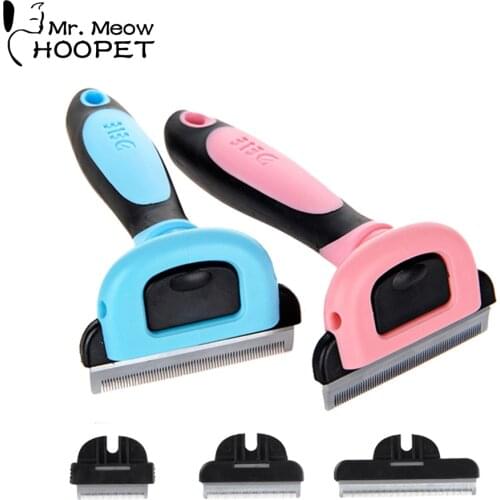 Hoopet Pet Dog Cat Hair Comb Brush Grooming Supply Massage Bath Comb Puppy Kitten Shedding Hair Remover Brush