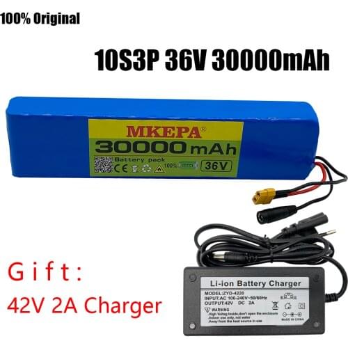 36V 30Ah 600watt 10S3P lithium ion battery pack 15A BMS For xiaomi mijia m365 pro ebike bicycle scoot XT60 free +charger