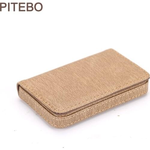 PITEBO Womens mini-card Wallet Waterproof Aluminum Metal Business Man ID name credit card holder card status, card bag man nice