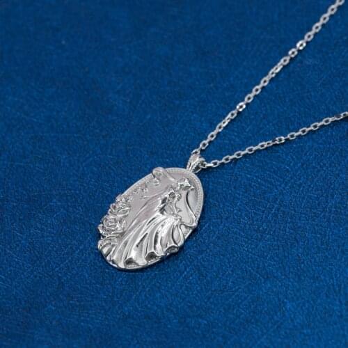 Japan USJ Studio Anime Sailor Princess Serenity Limited Version 925 Sterling Silver Relief Pendant Necklace Women Jewelry