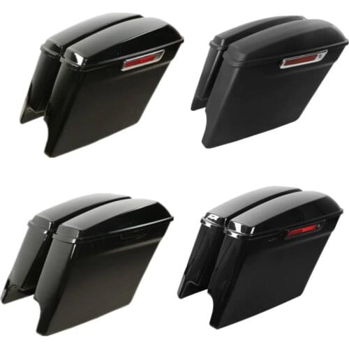 Motorcycle 5" Stretched Extended Saddlebags Saddle Bags For Harley Touring Road King Road Glide Street Glide 2014-2021 2020