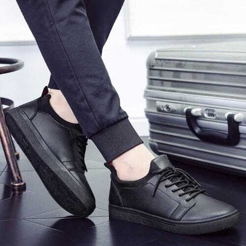 Men Casual Shoes Comfort Men Shoes True Sneakers Men Loafers Business Male Shoes Adult Office Leather Shoes Retro Men Footwear