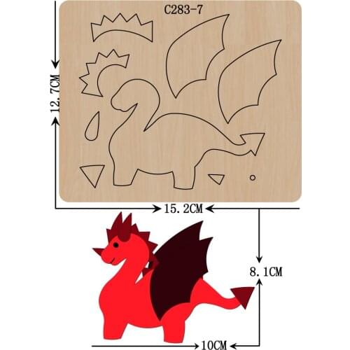 New Wooden die Scrapbooking C-283-7 Cutting Dies Compatible with most die cutting machines