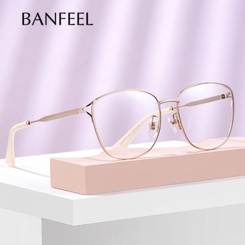 Pure Titanium Glasses Frame Women New Square Prescription Eyeglasses Men Myopia Hyperopia Optical Eyewear For Lady Korea Glasses