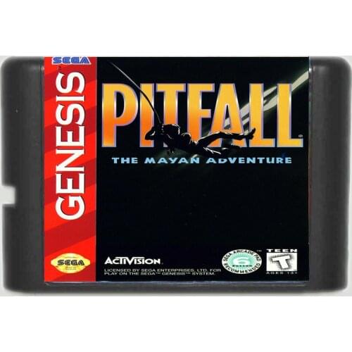 Pitfall The Mayan Adventure 16 bit SEGA MD Game Card For Sega Mega Drive For Genesis