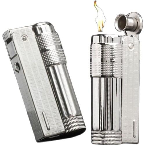 Genuine IMCO Brand Stainless Steel Refueling Lighter Silver Kerosene Lighter MenS Cigarette Gasoline Lighter 6700