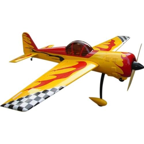 Radio Controlled Balsa Wood RC Airplane YAK-55 Flight Model Gas 50cc 3D Aerobatic 86"/ 2200mm
