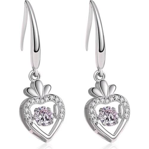 Real 925 Sterling Silver Drop Earrings for Women Temperament Long Earring Fine Jewelry S925 Silver Earrings kolczyki damskie