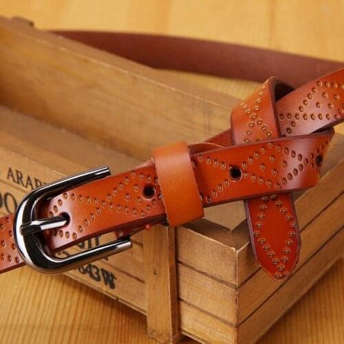 New Fashion Brand Design Women Belt Classical Real Cow Leather Strap High Quality Compact Belt For Women Jean Strap