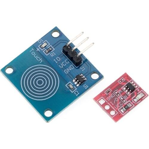 100Pcs TTP223 Touch Key Switch Module Touching Button Self-Locking/No-Locking Capacitive Switches Single Channel Reconstruction