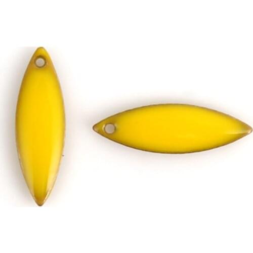 DoreenBeads Fashion Copper Enamelled Sequins Pendant Marquise Unplated Colorful Enamel DIY Charms 16mm x 5mm( 2/8"), 10 PCs