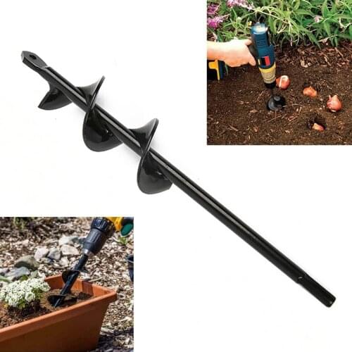 Home Yard Garden Earth Land Digging Holes Drill Bit Tool Farm Planting Auger Digging Spiral Bit