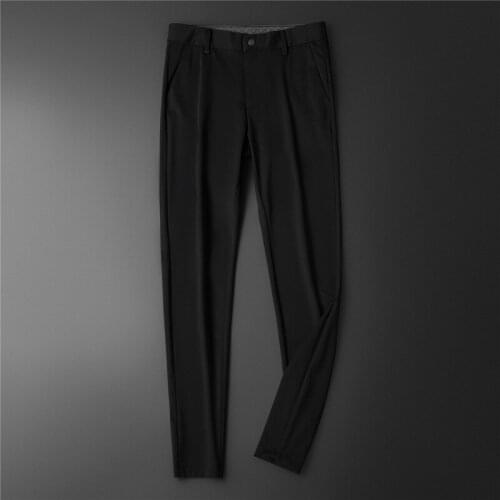 2021 spring and summer fashion Korean style trendy slim trousers mid-waist and small feet mens casual pants