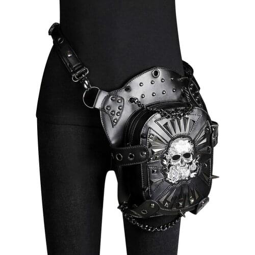 Vintage Steampunk Bag Steam Punk Retro Rock Gothic Retro Bag Goth Shoulder Waist Bags Packs Victorian Style Women Men Leg Bag P0