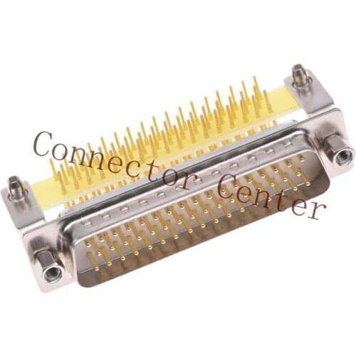 High Quality D-SUB DR Connector 50PIN male solid Pin Full Gold flash Right Angle 9.4H