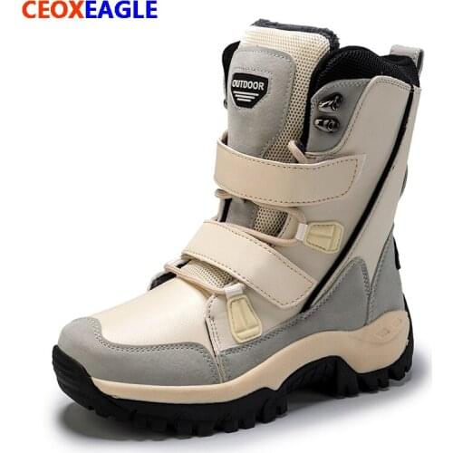 Women Boots Non-slip Waterproof Winter Ankle Snow Boots Women Platform Winter Shoes with Thick Fur Botas Mujer thigh high boots