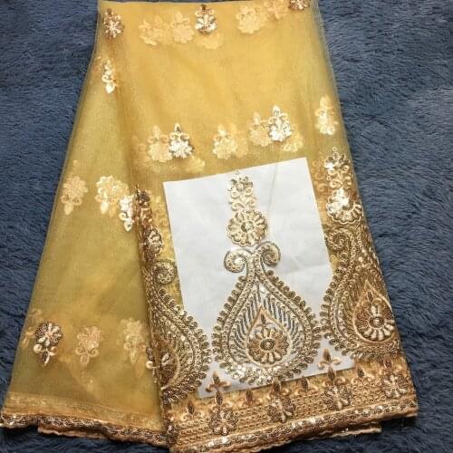 2021 High Quality African Lace Fabric With Sequins, Fuchsia French Tulle Embroidery Nigerian Lace Fabric For Clothes Dress M2282