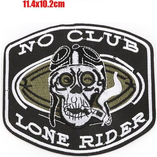 10pcs/lot lone rider patches for jacket vest clothing badges appliques sons of bag shoes anarchy biker rider patches sticker