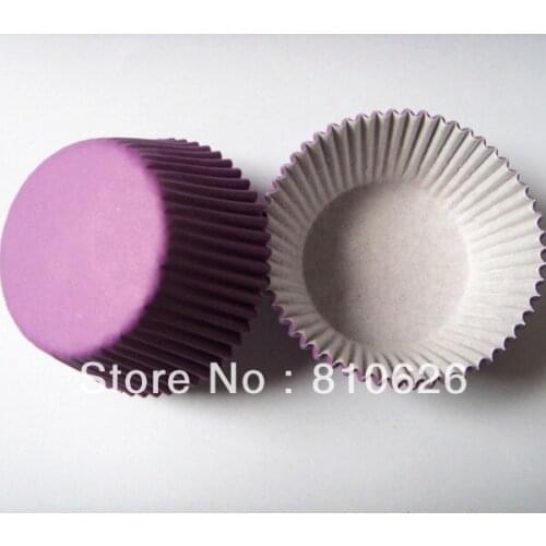 Promotion 100Pcs Purple Plain/Solid cupcake liner baking cup muffin case cup cake wrapper mold for bakery decoration