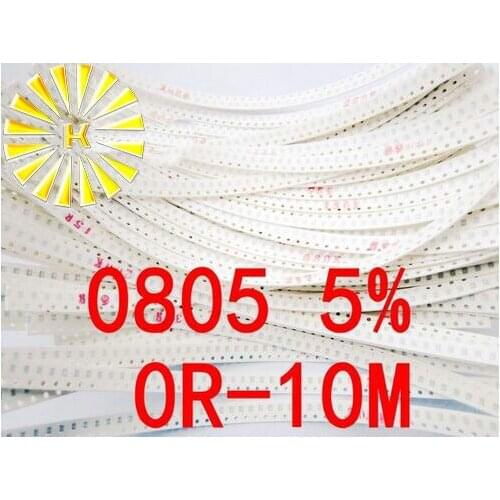 170valuesX50pcs=8500pcs 0805 SMD Resistor Kit Assorted Kit 0R-1M ohm 5% Sample Kit Sample bag Fuse