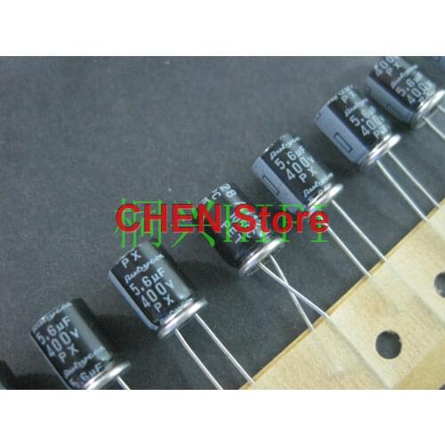 20pcs/50pcs Rubycon PX 5.6UF 400V 8x11.5mm electrolytic capacitor of Japan 105 degrees 400v5.6uf 1000-2000 hours