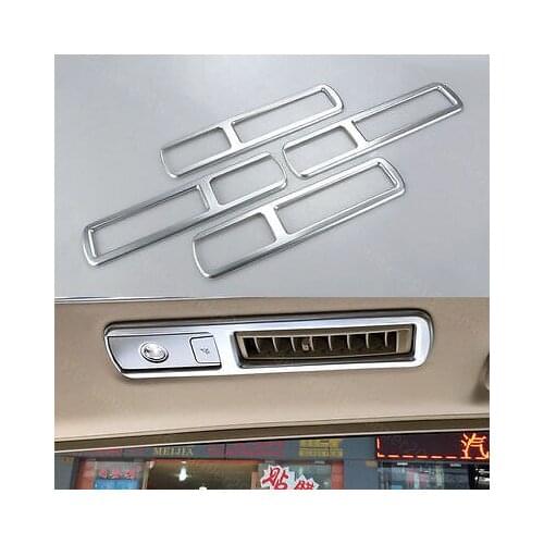 4x Chrome Fit For Toyota Alphard 15-217 Rear Reading Light Air Outlet Cover Trim