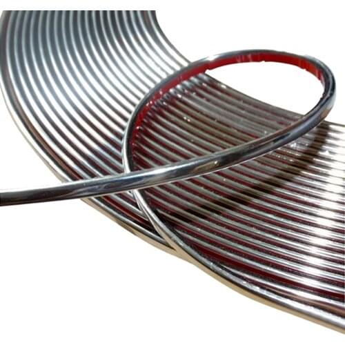 6mm 15m Adhesive strip color chrome nickel