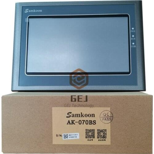 7 Inch AK-070BS Samkoon DC 24V 800*480 Resolution with Ethernet Touch Screen HMI