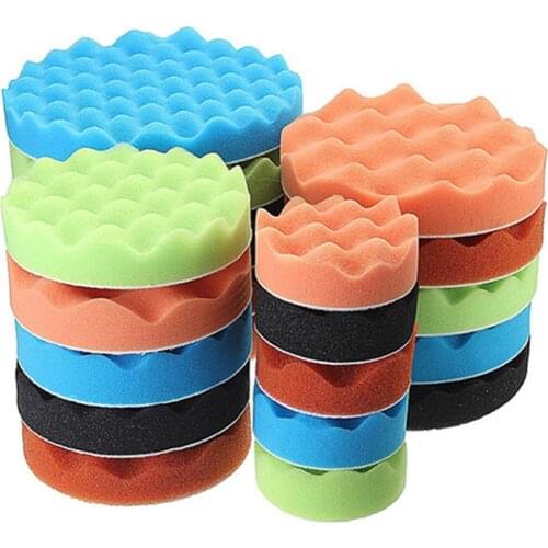 7 Pcs 3/5/6/7 Inch Polishing Waxing Buffing Pad Sponge Kit Set for Car Polisher Car Accessories