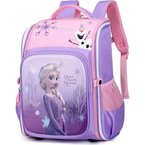 Disney Kids Primary Schoolbag Frozen Girls Orthopedic SpiderMan Backpack Children School Bags Kids Satchel Knapsack Mochila